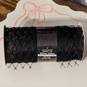 Ashland Black Grid Design Ribbon NWT!